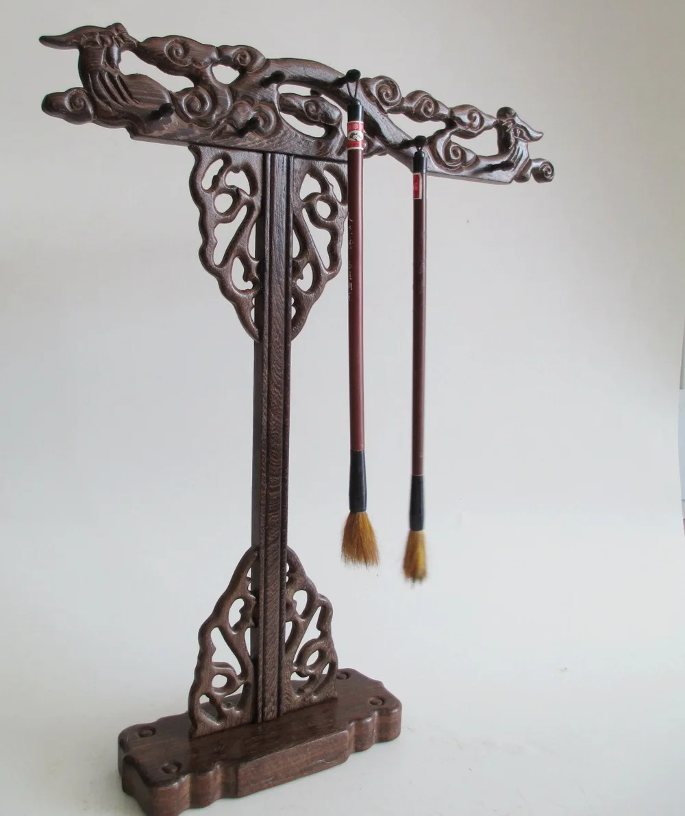 

Wood crafts gift wooden ornaments Man playing retro wenge penholder penholder Ming