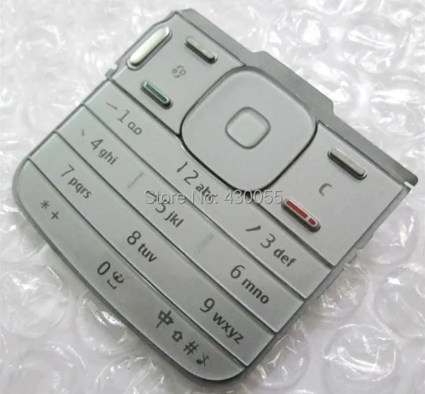 Silver New Ymitn Housing Main Function Keyboards Cover Case Buttons Keypads For Nokia N79 Free shipping