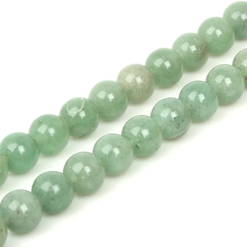 15\'\'/strand 4/6/8/10mm Natural Green Aventurine Stone Beads Loose Spacer Beads For Jewelry Making DIY Bracelet Necklace