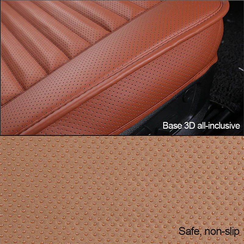 Leather Car Seat Cover Interior Auto Seats Cover Cushion Four Seasons Protector Mat Universal Seat-Cover Carpet Auto Accessories