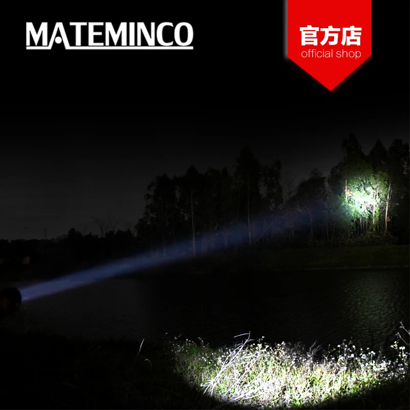 MATEMINCO MT35 Mini Luminus SST40 2400lm 875m rodzaj USB C akumulatorowa lampa LED latarka latarnia do samoobrony daleki zasięg rzut