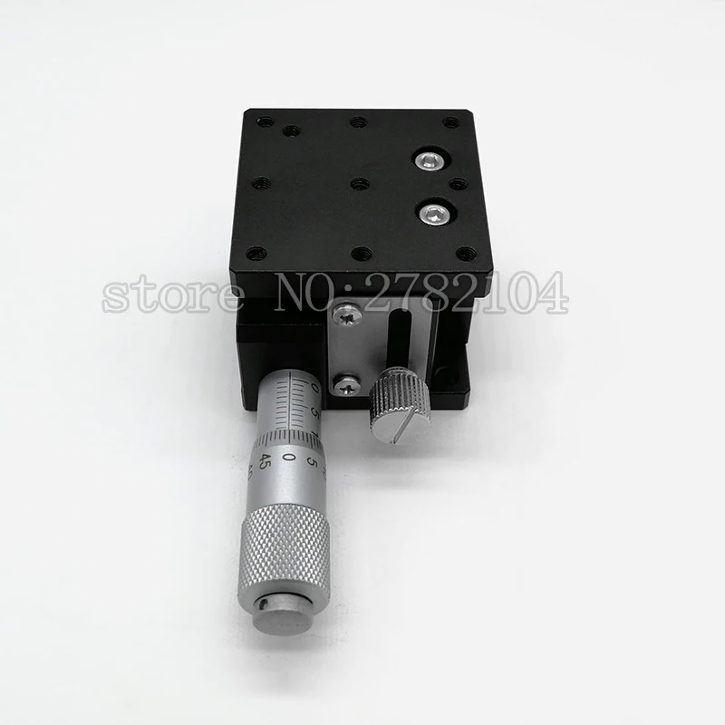 Imagem -03 - Eixo Deslocamento Elevador Stage Plataforma de Ajuste Fino Manual Cruz Rail Deslizante Tabela 40*40 mm Lz40 z