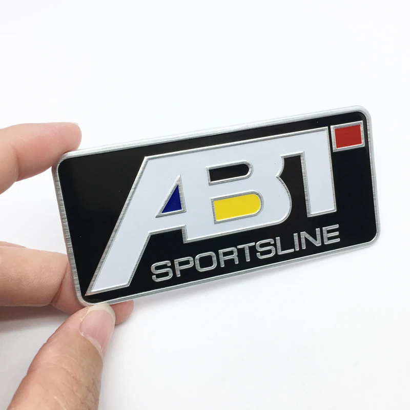 ANTINIYA car styling ABT Aluminum Sticker Decal Emblem Car Accessories For Volkswagen Golf 5 6 7 MK6 MK7 Polo car stickers