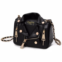 European Hot Brand Designer Motorcycle Bags Women Clothing Shoulder Jacket Bags Messenger Bag Women PU Leather Handbags 120