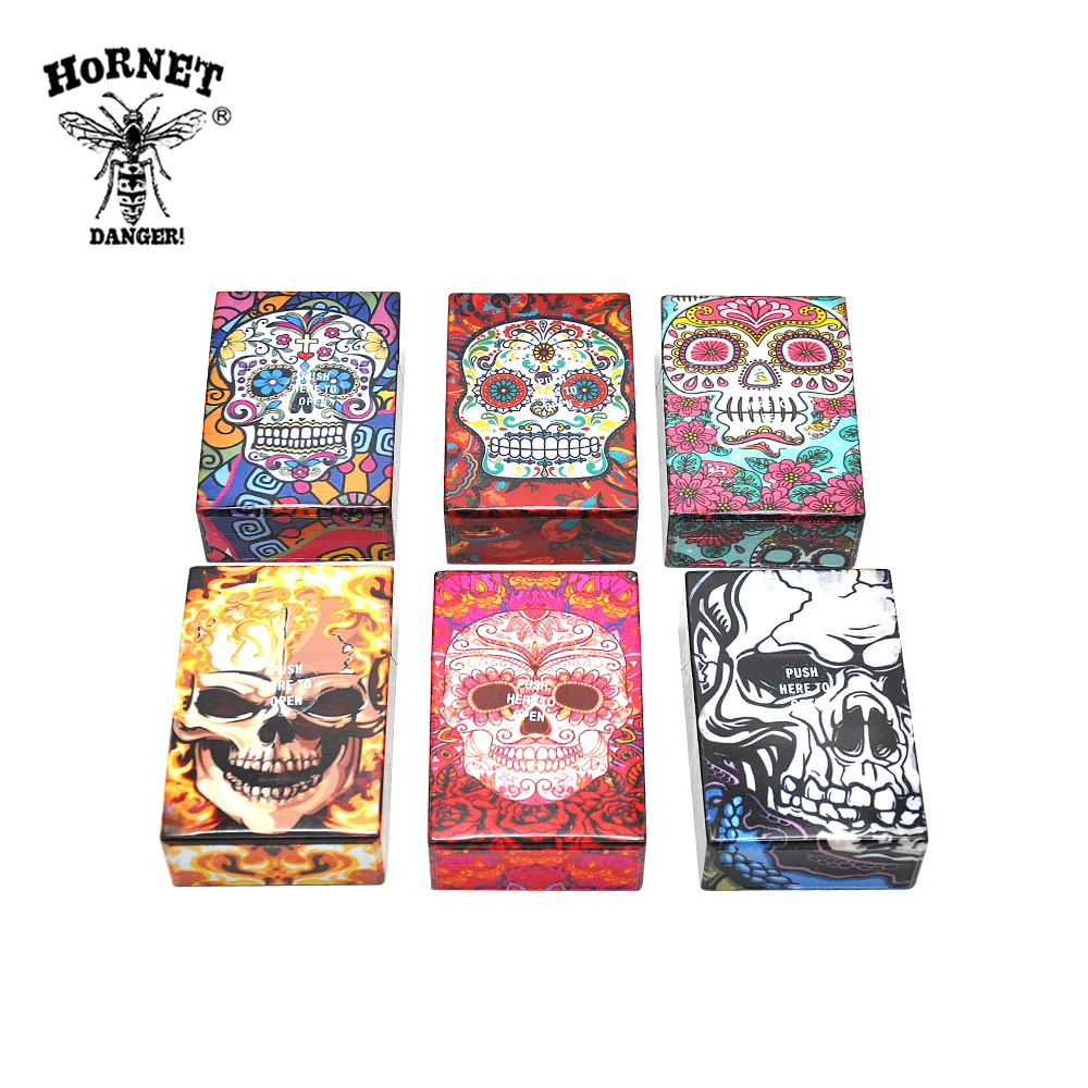 HORNET DANGER Personality Plastic Smoking Cigarette Case Fashion Men Cigar Tobacco Holder Pocket Box Storage Container Gift Box