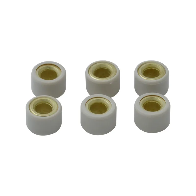 (6pcs/set) Motorcycle Drive Clutch Variator Weight Roller Clutch Pulley Bead For Suzuki AN125 Vecstar125 125cc Spare Parts