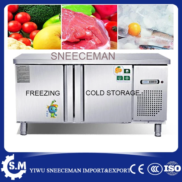 

1.2 stainless steel cold storage and freezing machine commercial freezer counter cabinet