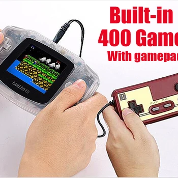 Coolbaby handheld game players RS-5 Retro Built-in 400 games Portable Mini 8-Bit 3.0 Inch Color LCD Game Player +G