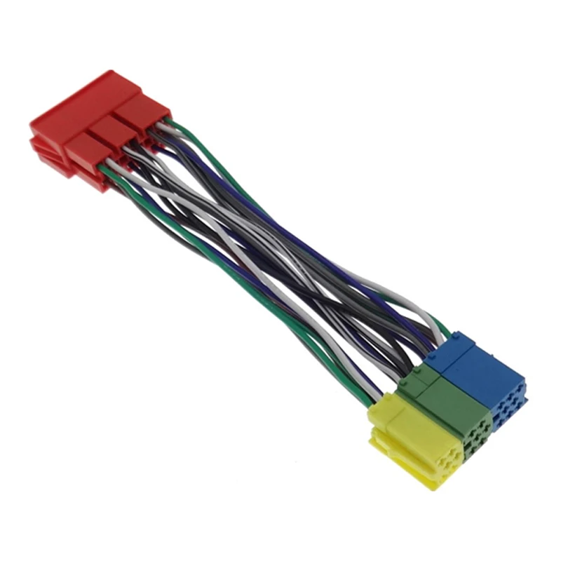20 Pin Radio MINI ISO Connector Extension Harness Adapter Cable Distributor for Volkswagen Audi Skoda