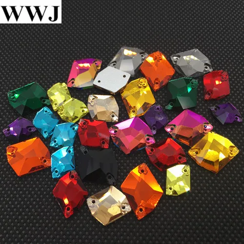 Link 1 :All Size&Colors 21x27,16x21,14x17,11x14,10x12 Cosmic Shape Sew On Glass Crystal Stones Flatback 2 Holes For Dress Making