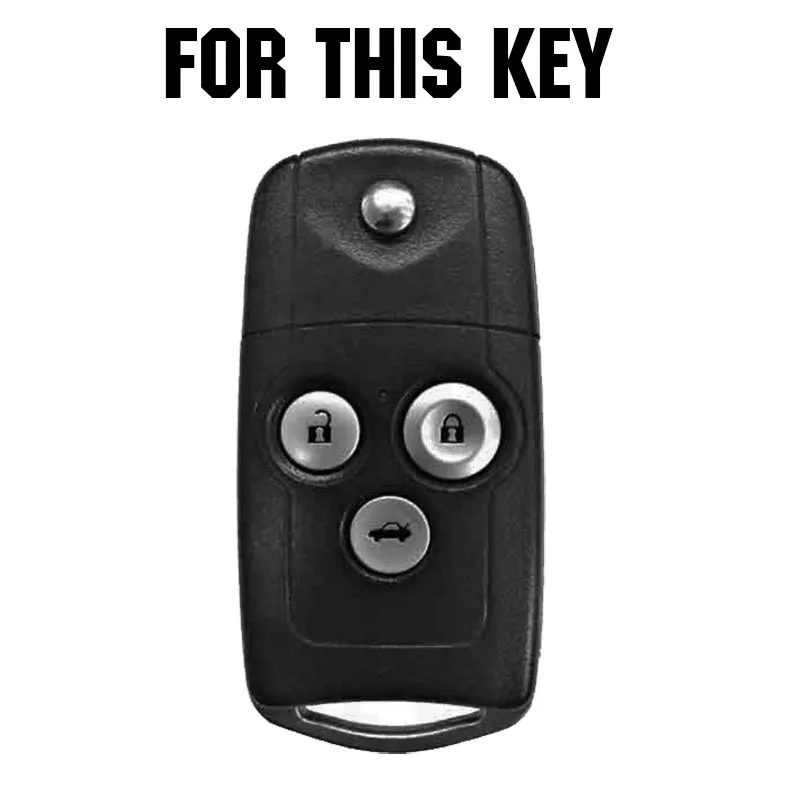 For Honda Accord Civic CRV CRZ Jazz For ACURA MDX TL TSX ZDX RSX 3 Button Silicone Car Remote Key Fob Shell Cover Case