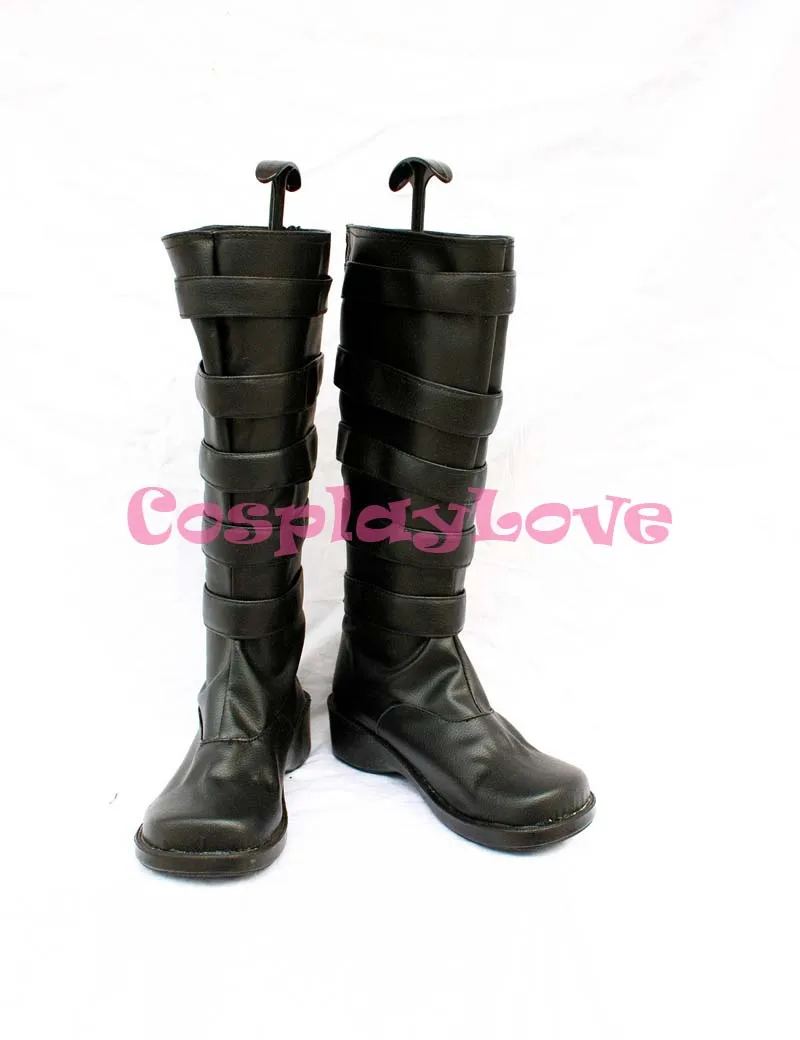 

D.Gray-man Lavi Rabi 1th Blakc Cosplay Shoes Boots Hand Made Custom-made For Halloween Christmas CosplayLove