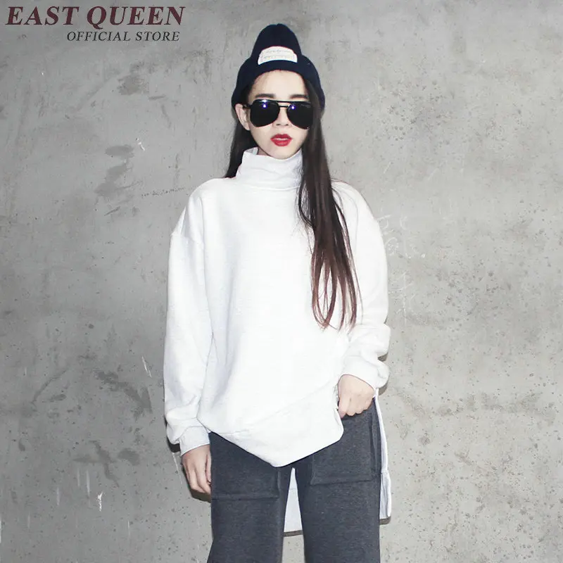 

Hot sale women hoodies knitted loose casual solid sweatshirts women clothing full sleeve turtleneck pullovers hoodies DD211 F