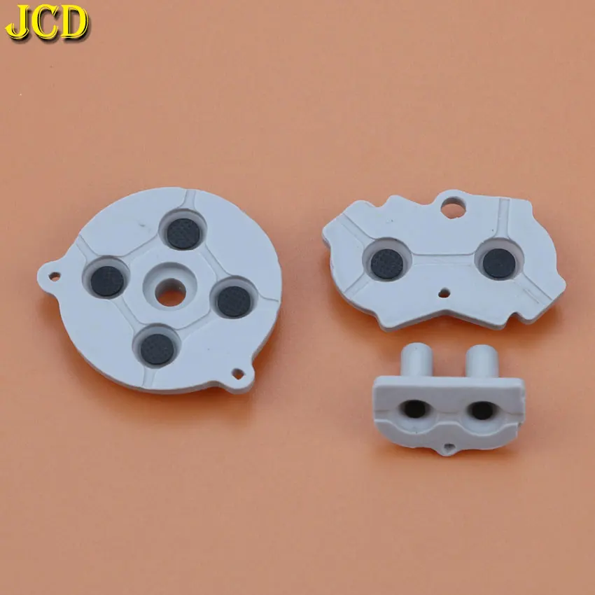 JCD-Juego de botones conductores de goma coloridos, A-B d-pad para GBA, silicona, selección de inicio, teclado