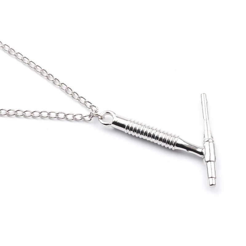 Punk Tig Torch Solder Gun Necklace Vintage Long Chain Welding Tool Pendant Necklaces For Women Fashion Jewelry Accessories