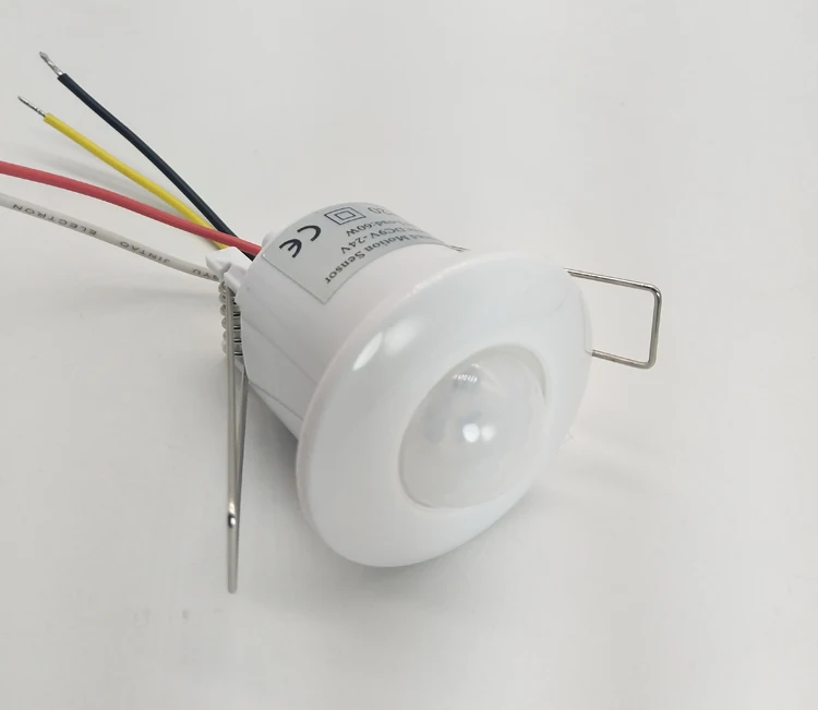 intelligent silent dry contact 12V-24V Ceiling mini embedded infrared human body motion sensor switch  reed switch signal