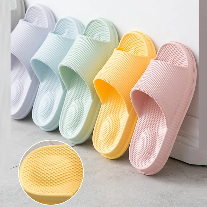 TZLDN Non-slip Massage Slippers Women EVA Indoor Slippers Light Women House Bath Shoes Man Waterproof Sandals Slides Bathro