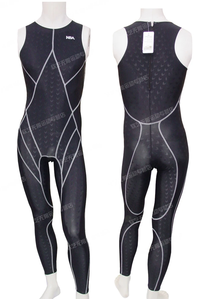 Men Women Swimsuit Scuba Diving 0.5mm Fastskin Triathlon Suit Neoprene Wetsuit Mergulho buceo roupa feminina Long Swimming Suit