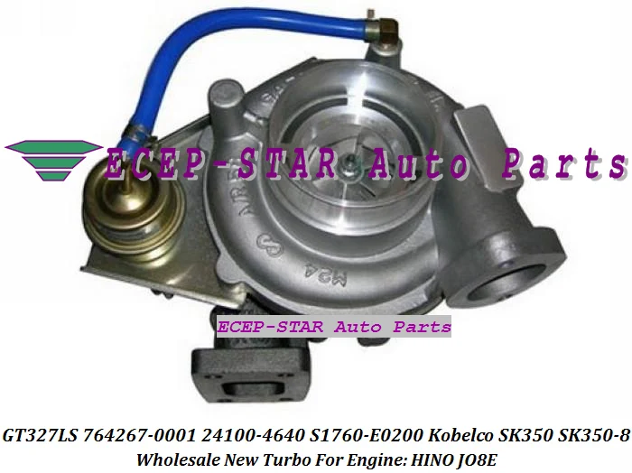 GT3271LS 764267-0001 24100-4640 S1760-E0200 water cooled Turbo Turbine Turbocharger For Kobelco SK350 SK350-8 Engine HINO JO8E