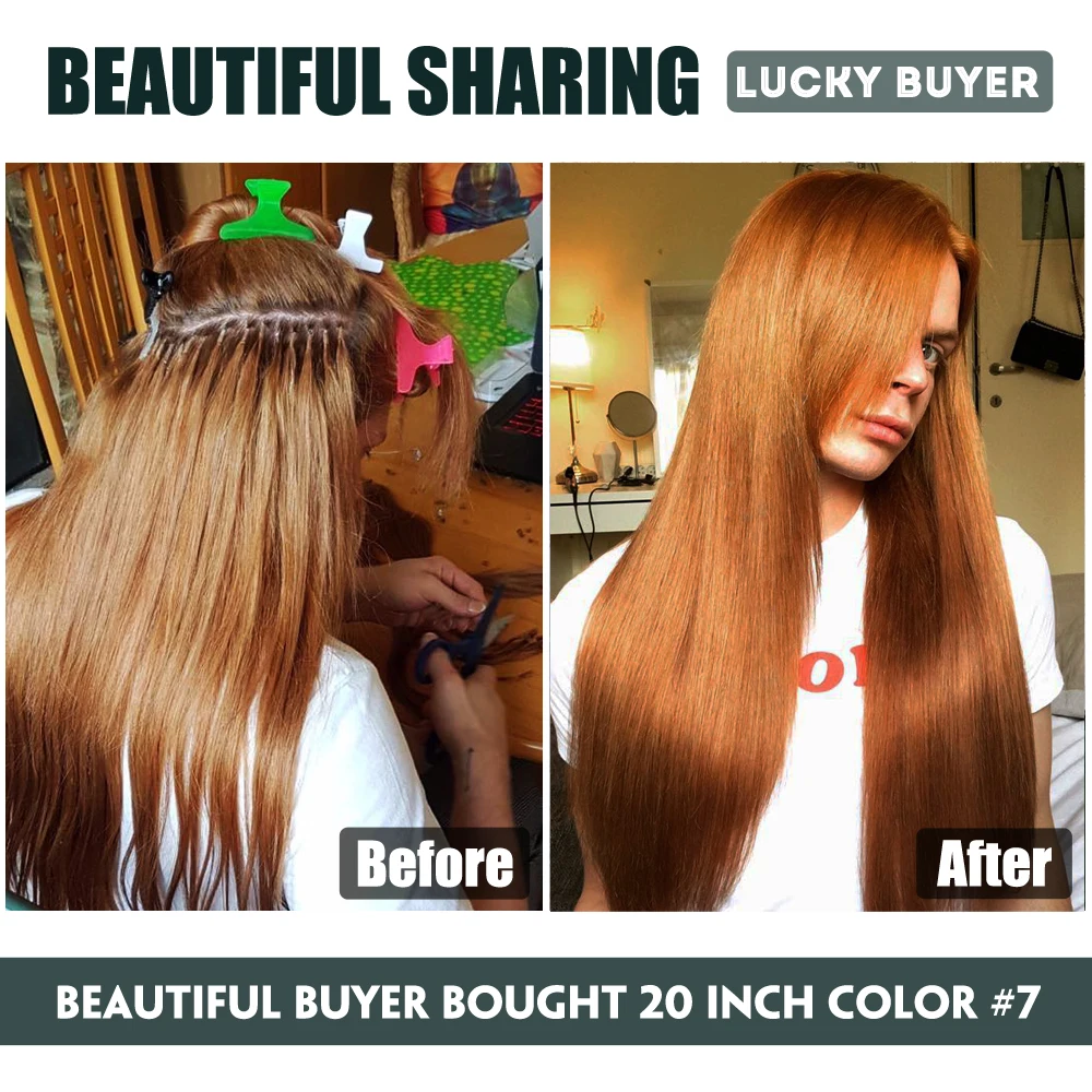 FOREVER HAIR U-Nail-Tip Real Remy Pre Bonded Keratin Hair Extensions Natural Hair On Capsules Fusion Hair 0.8g/s 16" 18" 20" 22"