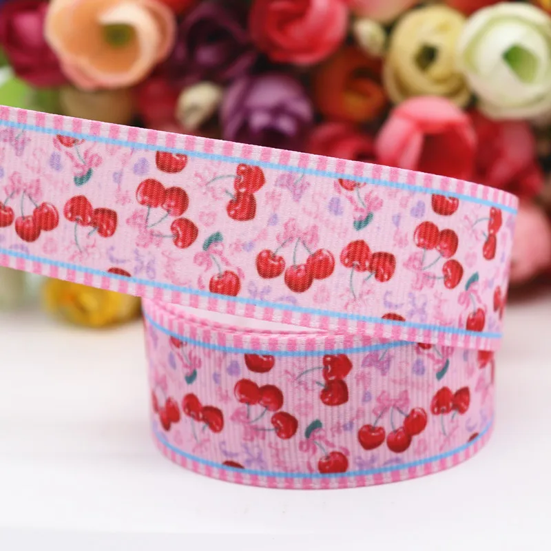 10 Yards Grosgrain-Band mit Lollipop- und Fruchtmotiven, 1" 25MM, für Haarschleifen, DIY-Bastelarbeiten, handgemachte Accessoires M19061002 – Detail 3