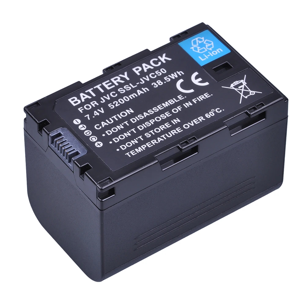 Batmax 4Pc SSL-JVC50 Batteries JVC50 SSLJVC50 Battery for JVC GY-HM600 GY-HM650 GY-LS300 GY-HMQ10 Camcorders