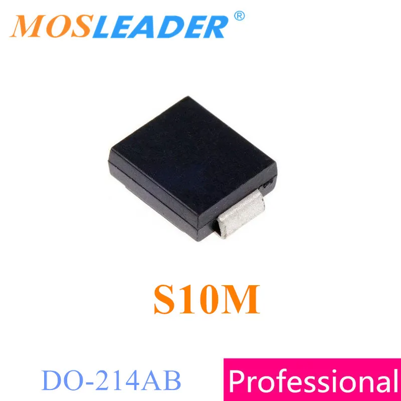 

Mosleader S10M SMC 1000 шт. DO214AB 10A 1KV 1000V сделано в Китае высокое качество