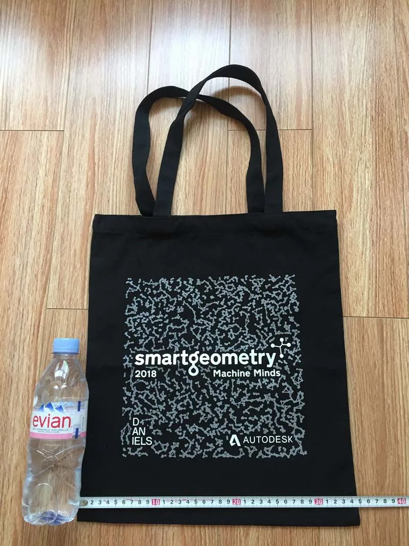 200 pcs  Customized Logo Big Size Tote Bag Cotton Women Shopping Bag Casual Plain Nature Cotton Canvas Shoulder Bags No Zipper