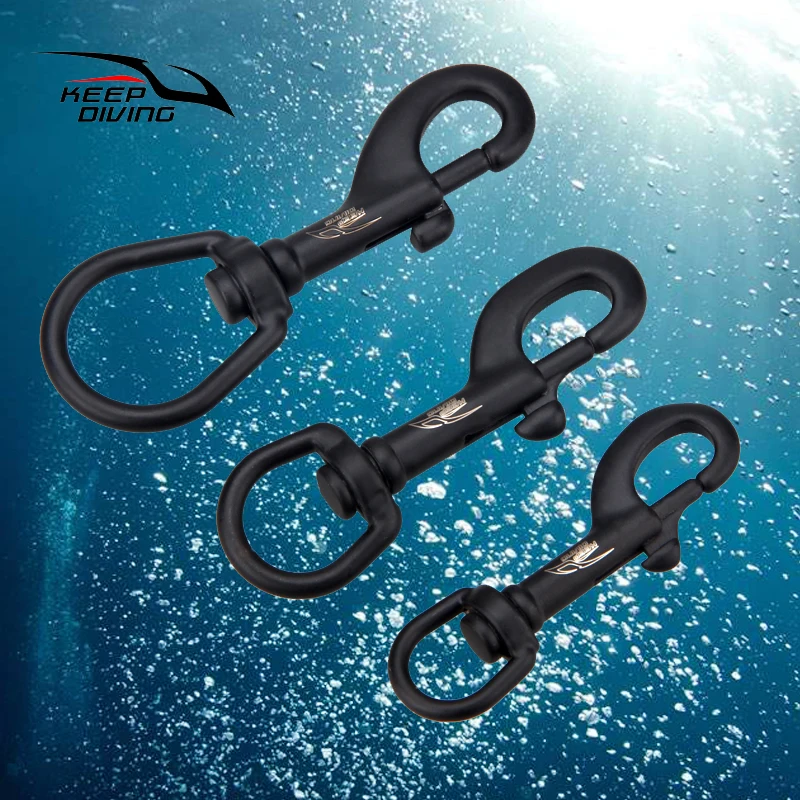 75/90/100MM 316 Stainless Steel Bolt Snap Hook Spring Clip Scuba Diving Hook BCD Accessories Underwater Diving Equipment