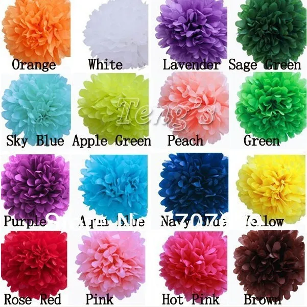 Free Shipping Tissue Pom Pom  8