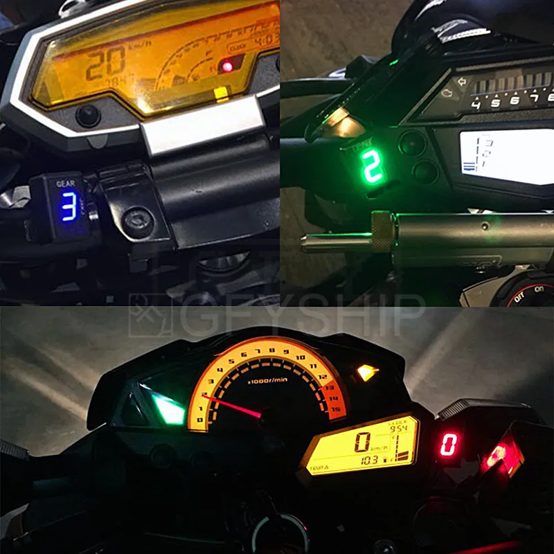 Motorcycle LCD 1-6 Level Gear Indicator Digital Gear Meter For Ducati Monster 696 795 796 821 Streetfighter Hypermotard All EFI