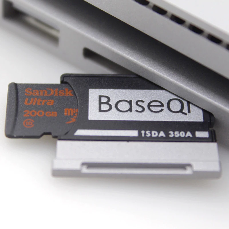 BaseQi Surface Book 350A Aluminum MicroSD Adapter For Microsoft Surface Book 13