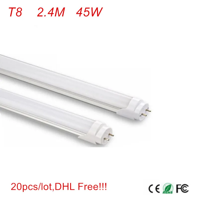 preco de fabrica 8ft t8 luz de tubo led pino unico fa8 2400 mm tubos fedex alta qualidade 01