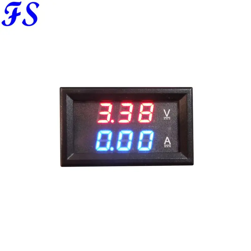 DC 0-100V Voltmeter Ammeter DC 0-5A 10A 20A 50A 100A 200A 300A 500A 1000A Digital LED Voltage Current 0.28'' Display Black Cover