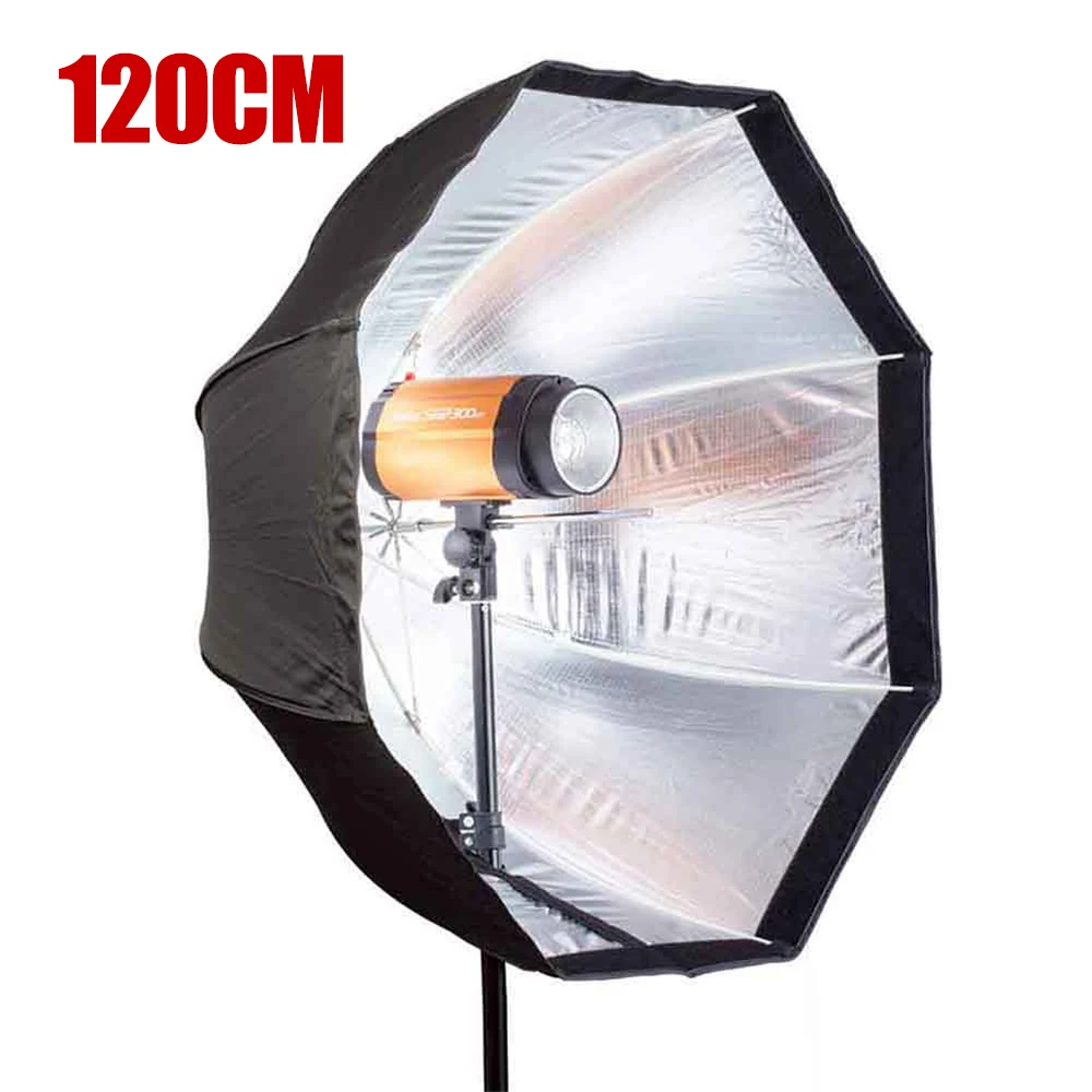 

5pcs/lot 120cm Big Size Octagon Umbrella Softbox Reflector Soft Box Reflector for Speedlite Flash Photo Box