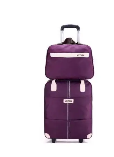 Women Travel luggage Bag travel Trolley Bag wheels Suitcase Travel Rolling Bag Handbag Baggage Rolling Travel bag with wheels