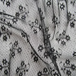 French Flowers White Wedding Dress Lace Fabric African High Quality Transparent Veil Tulle Mesh Sewing Curtain Adornment Cloth
