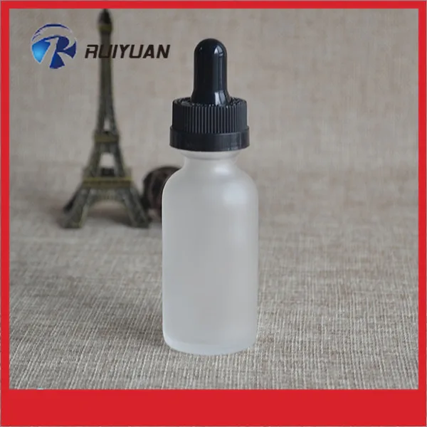 

330*30ml E Juice empty glass dropper bottle 30ml clear frosted dropper bottle with childproof & tamper ring sealing 1oz glass bo