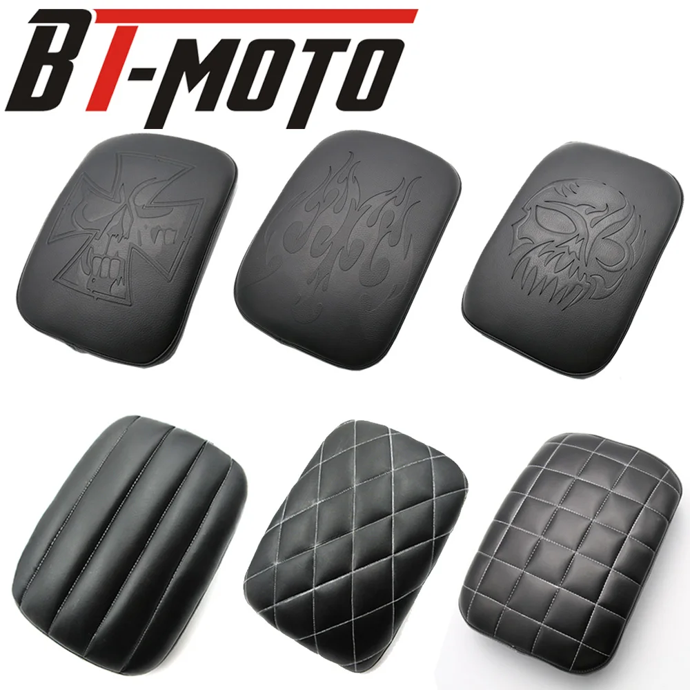 Motocicleta Pillion Traseiro Passageiro Pad Assento, 8 Ventosa, Se Encha para Bobber, Chopper, Sportster, Softail, Touring, XL, 883, 1200, Universal