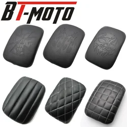 Motorcycle 8 Suction Cup Rear Pillion Passenger Pad Seat Fits For Bobber Chopper Sportster Softail Touring XL 883 1200 Universal