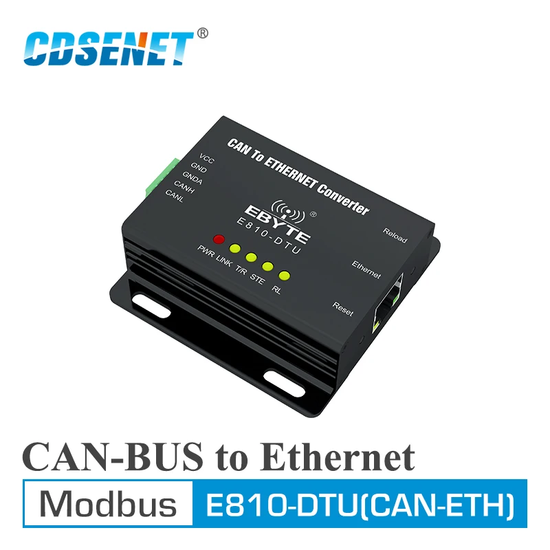 E810-DTU(CAN-ETH) CAN Bus Ethernet Transparent Transmission Modbus Protocal Serial Port Wireless Transceiver Modem