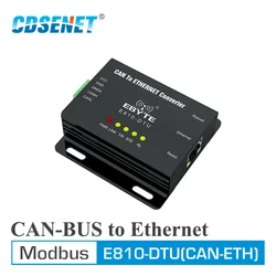 Módem transceptor inalámbrico, puerto serie Modbus, transmisión transparente, Ethernet, CAN Bus, E810-DTU(CAN-ETH)