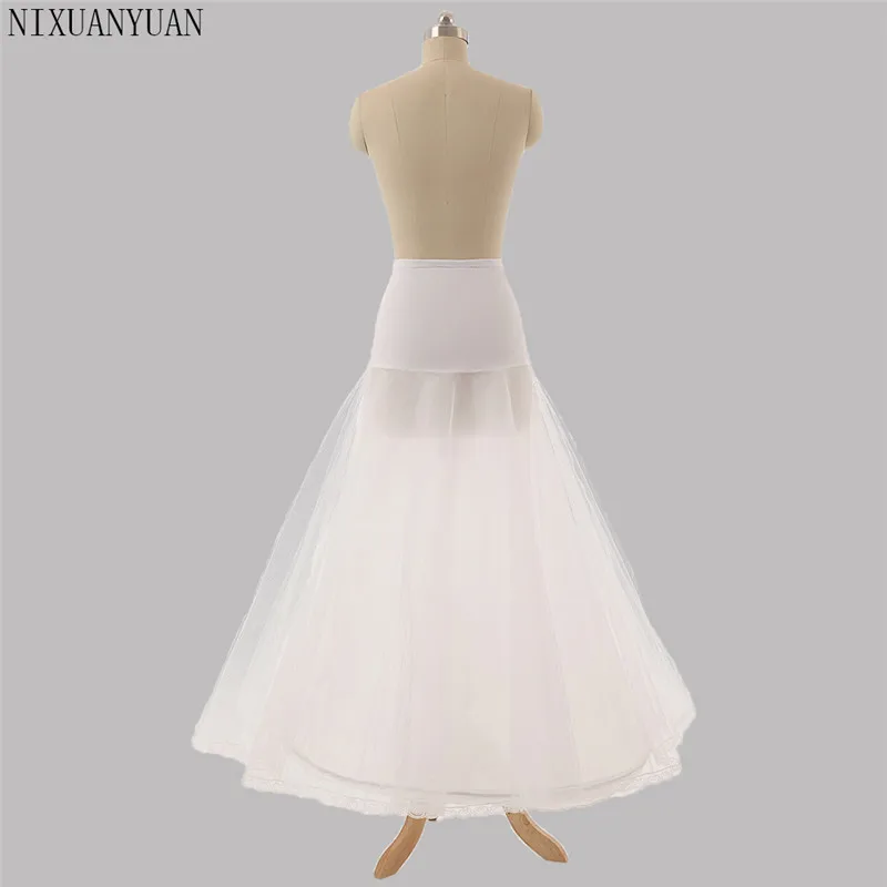 Bridal Slips Wedding Underskirt White Underdress Falda Brautpetticoat Long Crinoline Sottoveste A Line Petticoat Layer