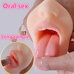 Newest! Long Tongue Oral Sex Pussy Male Masturbator For Men's sexual function Training Adult Products Sex Shop