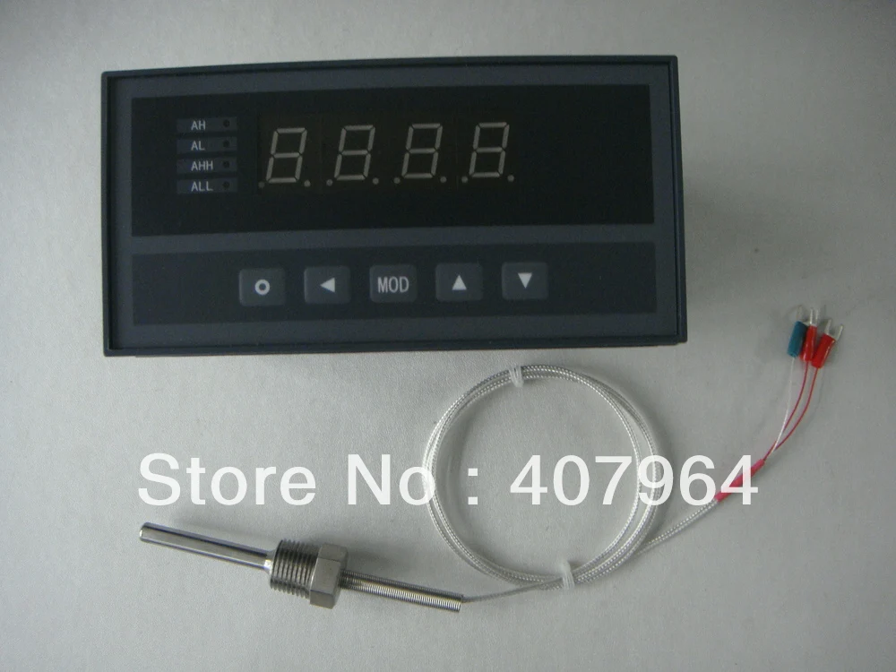 XST Pt100 Temperature Indicator With 220V Power Supply Including Pt100 Sensor