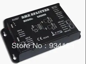 Free Shipping DMX512 SIGNAL SPLIT AND AMPLIFIER 2 Channels  Input AC110 to 220V Digital signal distributor Model:RE2000