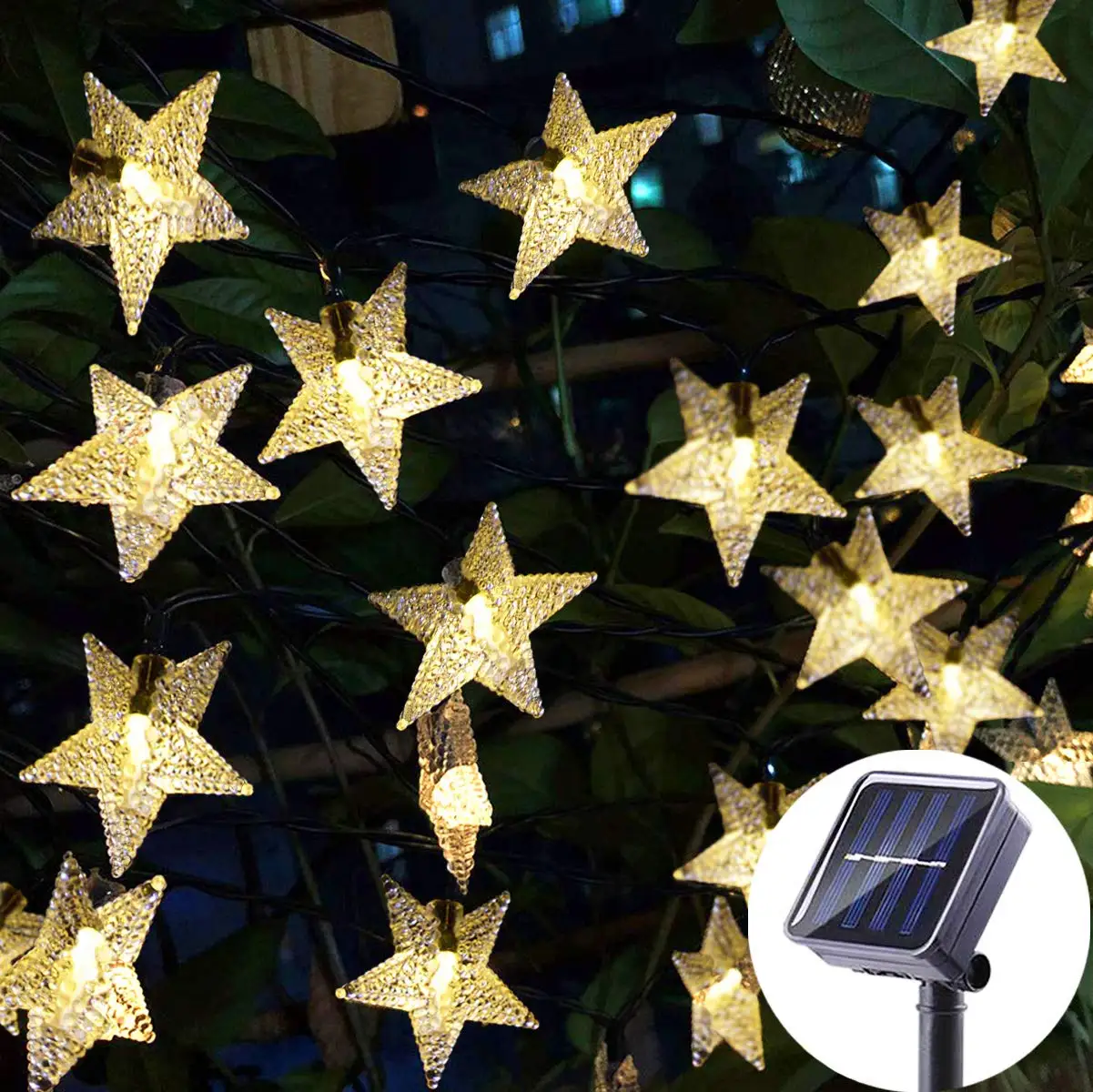 

LED Solar String Light 6m 50LEDS Solar Star String Fairy Light Outdoor Garden Christmas Party Decoration Solar Lights