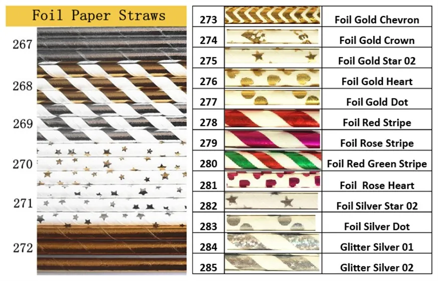 

Бесплатная доставка 2000 шт. выбор цветов бумажные соломинки оптом-Золотой Серебряный Полосатый горошек шеврон Звезда Сердце Фольга-Свадьба Рождественская вечеринка