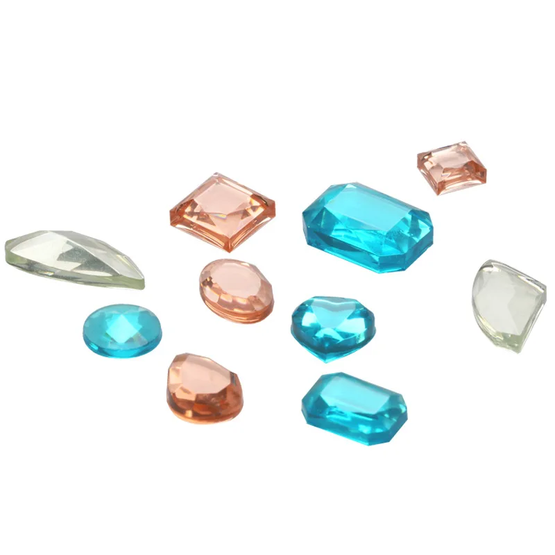 Aomily DIY Handmade Jewelry Mold Necklace Eardrop Gemstones Fondant Cake Chocolate Mould Container Crystal Drop Resin Soap Molds