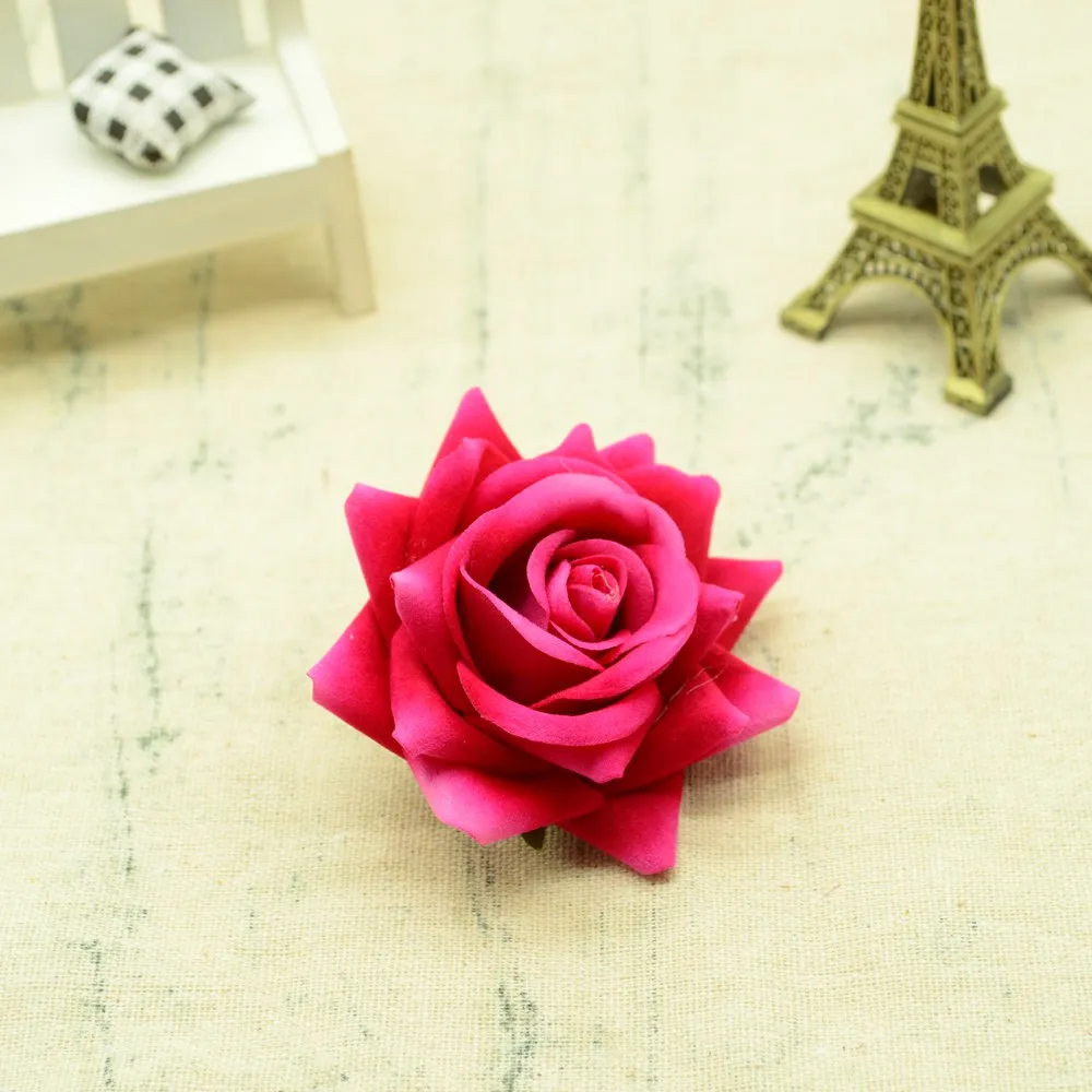 30/100PCS Hochwertige Künstliche Blumen Festival Auto Dekoration Hochzeit Braut Zubehör DIY Kunst Kranz Geschenk Seide Rosen – Detail 9